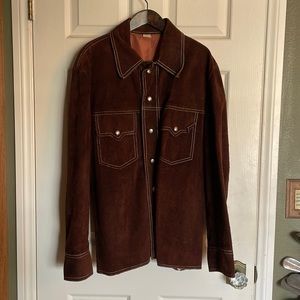 Vintage Genuine Leather Suede Men’s Coat